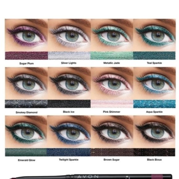 AVON FMG Diamond Eyeliner- Glimmer Sugar Plum Easy Glide - Picture 4 of 9